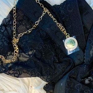 Repurposed Gold Reversible Necklace